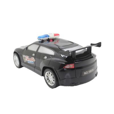 Brinquedo Carrinho Esportivo De Policia Fricção Preto
