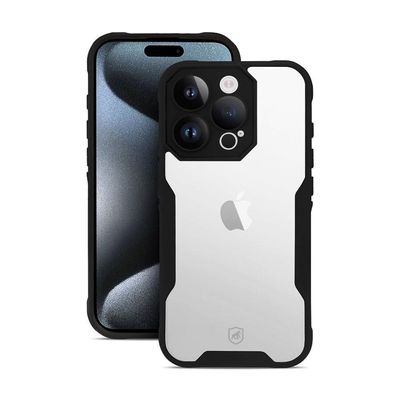 Capa Para Iphone 15 Pro - Dual Sense Preta - Gshield