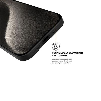Capa Para Iphone 15 Pro Max - Silicon Premium Preta - Gshield