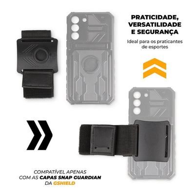 Kit Snap Guardian - Clip + Braçadeira + Capa Para Xiaomi Poco X4 Pro 5g - Gshield
