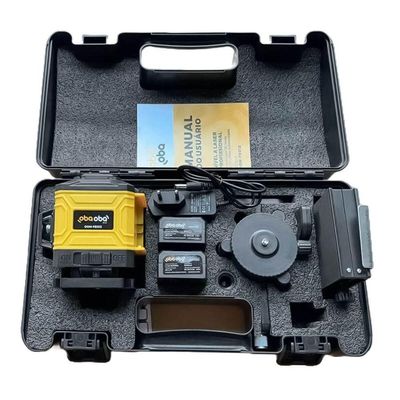Nível Laser 3d Linha Verde Autonivelante Recarregável 12 Linhas Com Controle