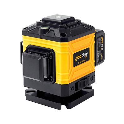 Nível Laser 3d Linha Verde Autonivelante Recarregável 12 Linhas Com Controle