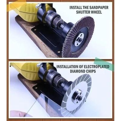 Kit Adaptador Suporte Furadeira Cortador Mesa Bancada