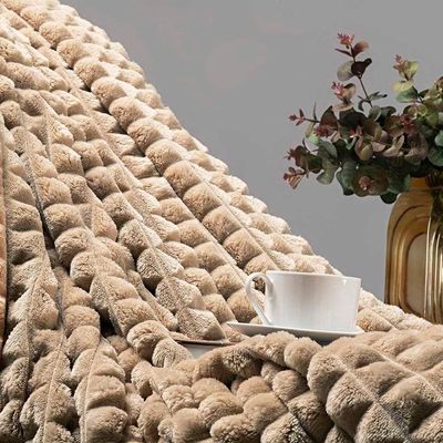 Cobertor Manta Paradise Ultrasoft Flannel Queen 2,40m X 2,20m 01 Peça - Frape Cáqui