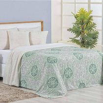 Cobertor Queen Top Line Estampado Hipercal/sherpa 1 Peça - Lotus