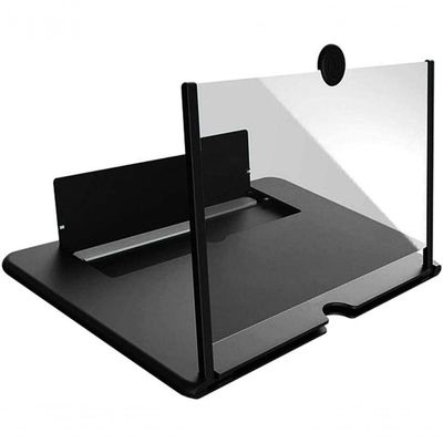 Amplificador De Tela Para Telefone Celular 3d De 12 Polegadas Preto