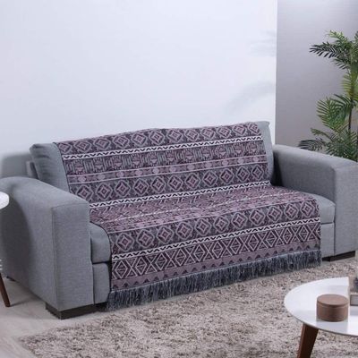 Manta Xale Rustic Jacquard 1 Pç Vermelho