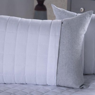 Peseira Queen Aurora 5 Peças Percal Branco