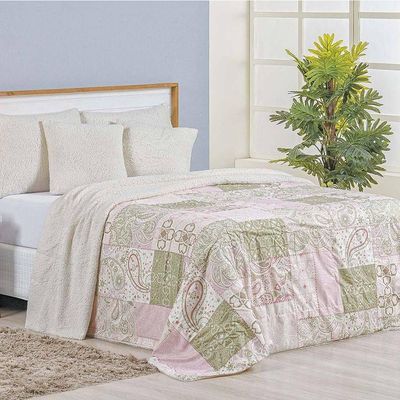 Cobertor Solteiro Top Line Estampado Hipercal/sherpa 1 Peça - Loire