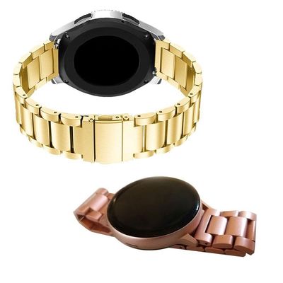 Pulseira Para Smartwatch Relogio Kit 2 Uni 3 Elos Inox Sma