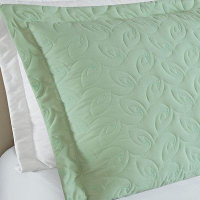 Cobre Leito King Florency Micropercal 200 Fios 3 Pçs Verde