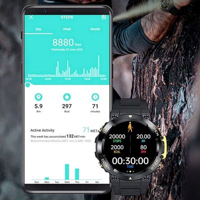 Relógio Inteligente Masculino Rastreador Bluetooth Chamada