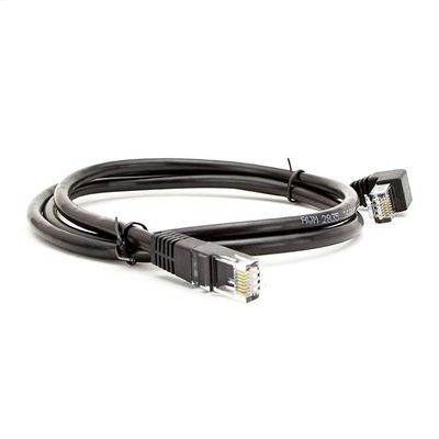 Cabo De Rede Cat5e Plug De 90º Graus Para Baixo - 50 Cm