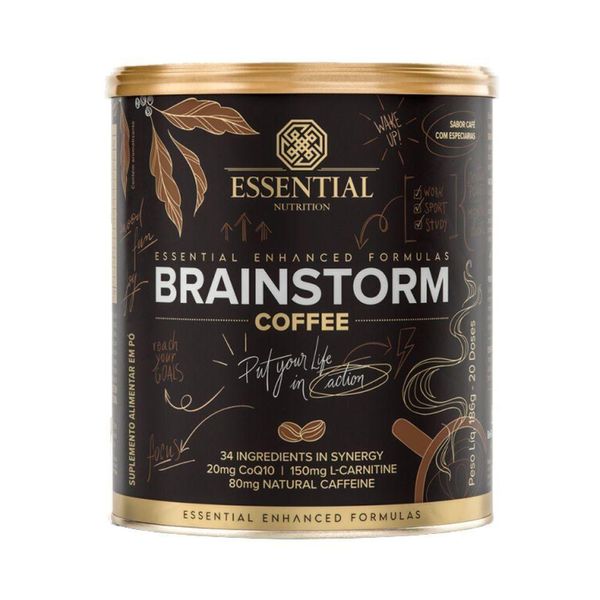 Brainstorm Coffe 186g Sabor Café Com Especiarias