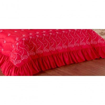 Cobreleito Alice 07 Pçs Queen Vermelho