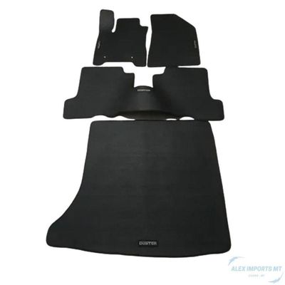 Jogo De Tapete Borracha Duster C/ Porta Malas Resistente