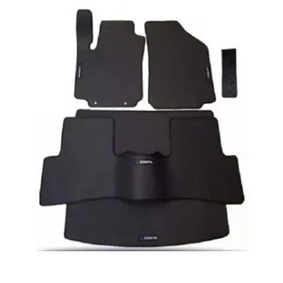 Jogo De Tapete Borracha Creta C/ Tras. Interiço Kit Completo
