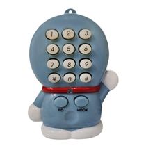 Mini Telefone Fixo Gato Doraemon Mesa C Headset Microfone