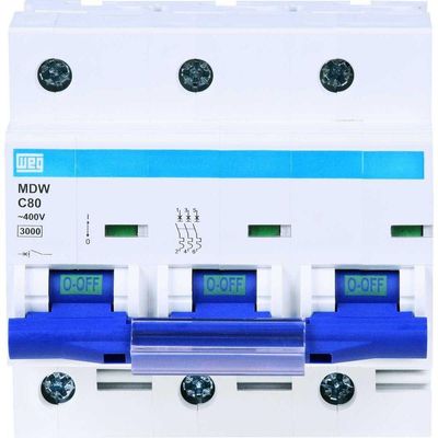 Disjuntor Mdw 100a Weg - Curva C Tripolar