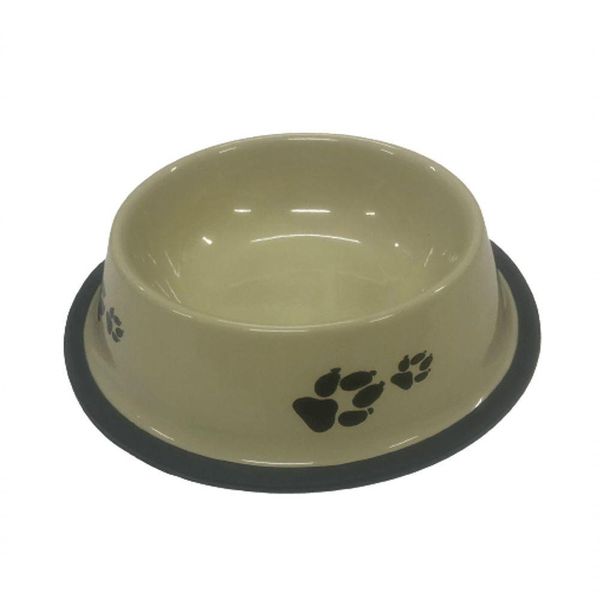 Comedouro E Bebedouro Estampado Aço Inoxidável Meu Pet Verde