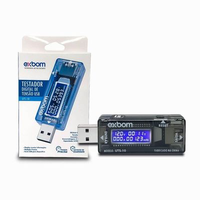 Testador Digital De Voltagem E Amperagem Usb