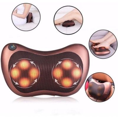 Almofada Encosto Massageador Shiatsu Lombar Pescoço Pernas Muscular Carro Casa Veicular