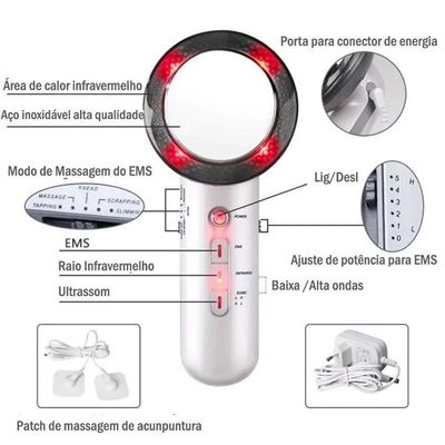 Massageador Elétrico Relaxante Para Dores E Elimina Gordura Localizada Nv Q-2234