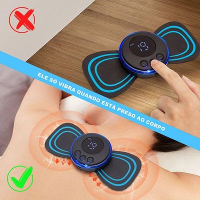 Massageador Ems Estimulação Muscular Recarregável Usb-c