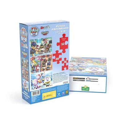 Puzzle Progressivo 12, 20, 30 Peças - Grow - Patrulha Canina