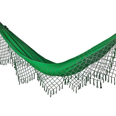 Rede De Dormir Casal Balanço De Algodão verde Bandeira