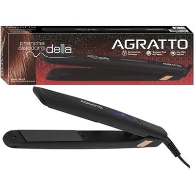 Prancha Alisadora Della PA-03 30W Preta Agratto Bivolt