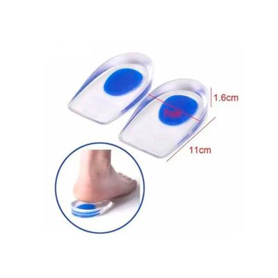 Palmilha Silicone Gel Sml Ortopédica Calcanhar Calcanheira Branco