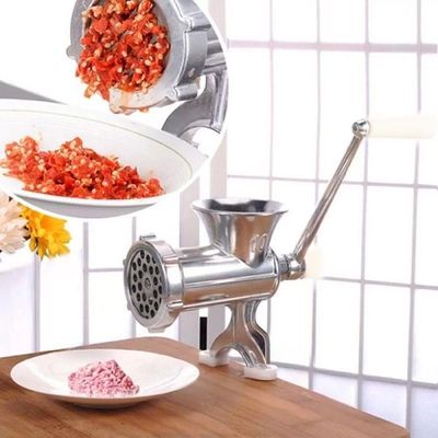 Moedor De Carne N 10 + Jogo De Funil Para Fazer Linguiça