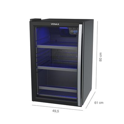 Cervejeira Expositora 100l Blue Light Porta De Vidro Invertida Expvqbl100pi 127v - Venax 127v