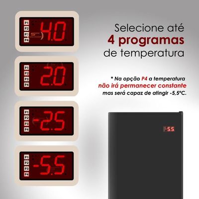 Cervejeira Expositora Porta Sólida 400l Vcc400s Preta 220v Refrimate Com Chopeira 3,5l 220v