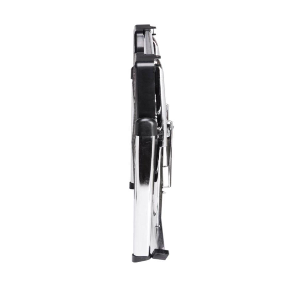 Escada Alcance 2 Degraus Dobrável 120 Kg Cromada Anodilar