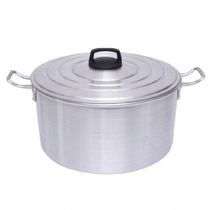 Panela Industrial Aluminio Grosso Panelão Baixo 10 Litros