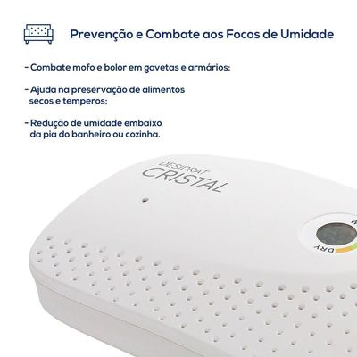 Desumidificador De Ar Desidrat Cristal Bivolt