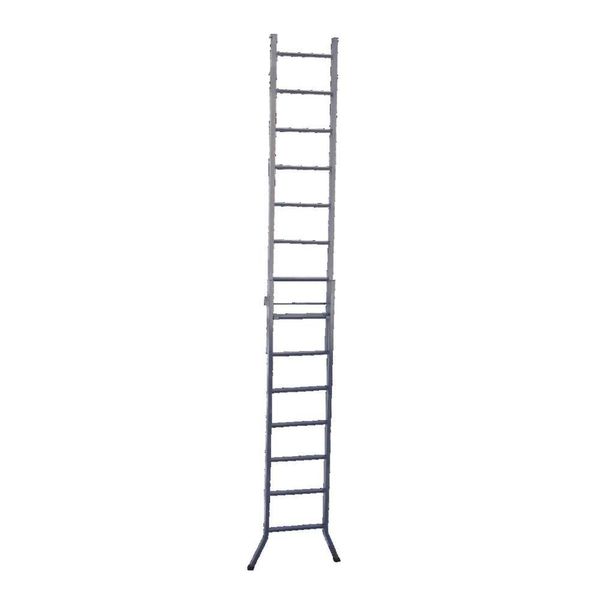 Escada Extensiva 3 Em 1 Metalon 30x20mm 7 E 14 Degraus 187cm