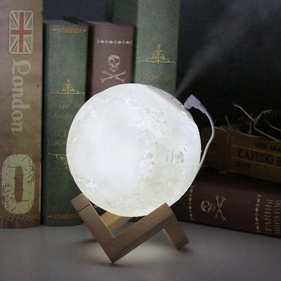 Lua Lâmpada Luz Aroma Essencial Ultra-Fresco Mist Umidificador Purificador De Ar Luz Noite