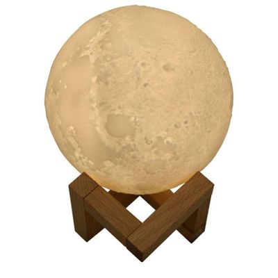 Umidificador De Ar 3D Lua Lâmpada Difusor De Luz Aroma Óleo Essencial Usb