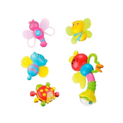 Bichinhos Chocalhos Com 5 Figuraspura Diversão