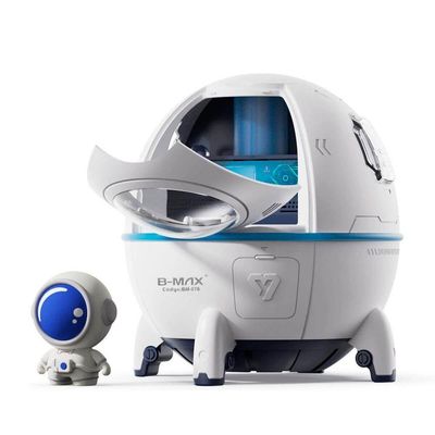 Umidificador Astronauta Com Led 7 Cores Bivolt 220ml Branco