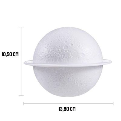 Difusor Elétrico Aromatizador Ambiente Planeta Saturno Umidificador
