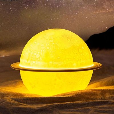 Difusor Elétrico Aromatizador Ambiente Planeta Saturno Umidificador