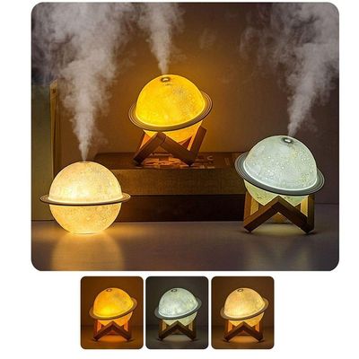Difusor Elétrico Aromatizador Ambiente Planeta Saturno Umidificador