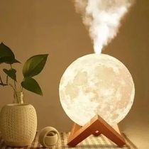 Luminária Abajur E Umidificador E Aromatizador Lua Cheia 3D