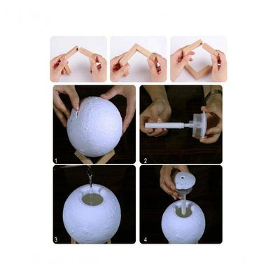Luminária Abajur E Umidificador E Aromatizador Lua Cheia 3D