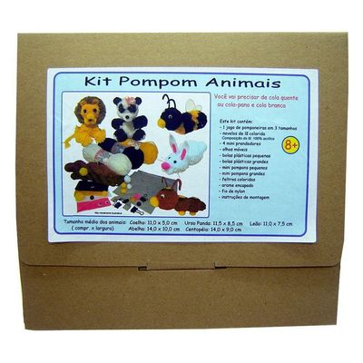 Kit Pompom - Animais - Kits For Kids