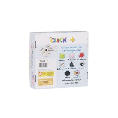 Blocos De Encaixar - Click+ 46 Peças - Steam Toy
